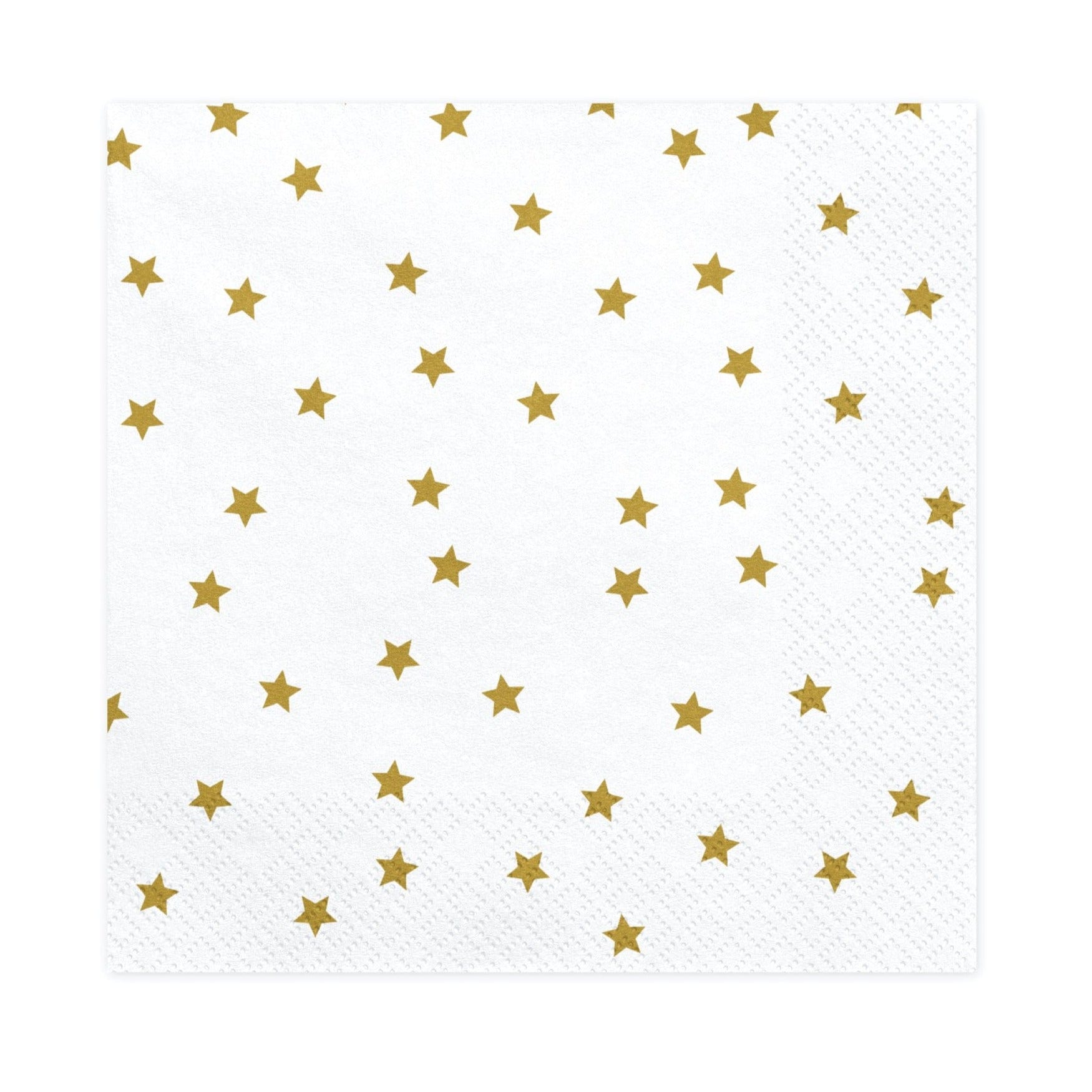 Gold Star Party Napkins Stylish Disposable Tableware UK Pretty