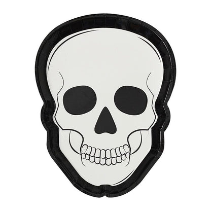 Halloween Party Tableware | Skull Party Plates Ginger Ray UK Ginger Ray