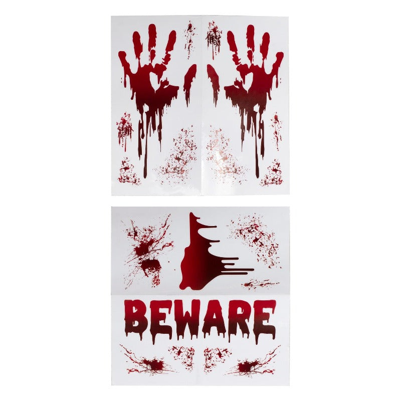 Halloween Window Sticker Decorations - Blood Splatters | Ginger Ray UK