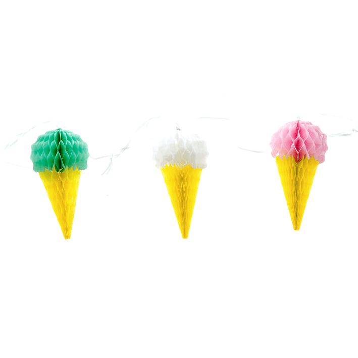 Ice Cream Garland Kids Wall Garland Crochet Ice Cream Cone Decor