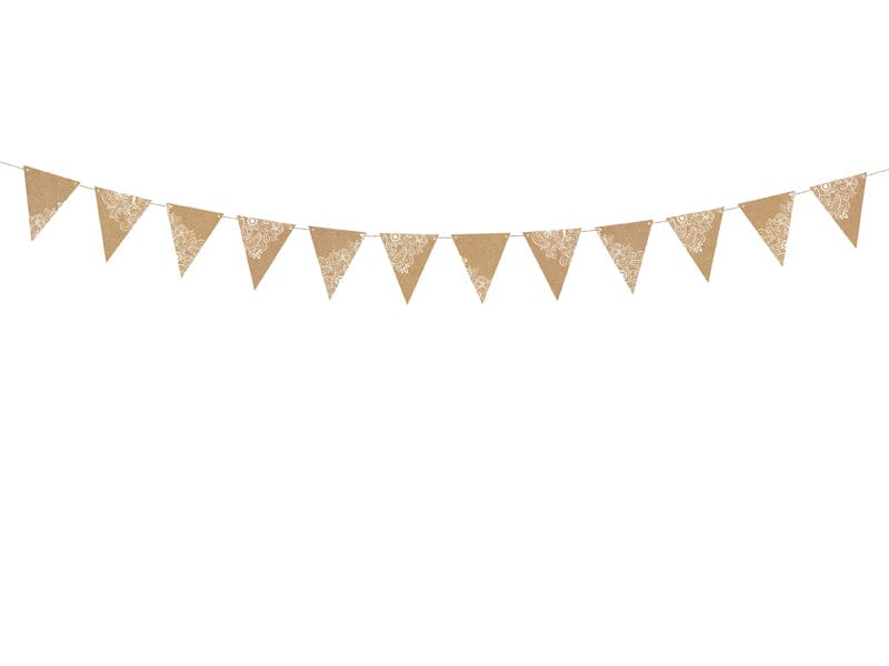 kraft bunting | wedding Garlands | Gold Decorations Party Deco