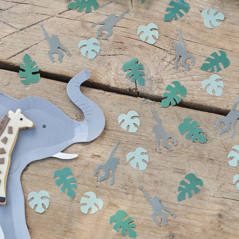 Jungle Monkey Leaf Confetti | Eco Friendly Jungle Party Confetti Ginger Ray