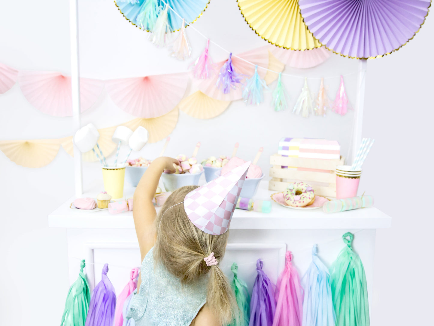 Paper Fan Decorations | Lilac Wedding Paper Decorations UK Party Deco