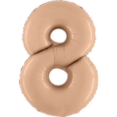 Nude Balloon Numbers | blush Helium Number Balloons Grabo