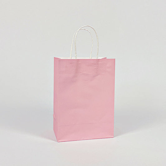 Pink Party Bags with Handles | Block Bottom Party Bags