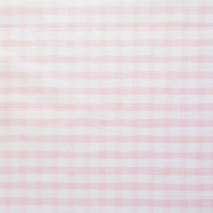 Large Pink Gingham Paper Party Tablecloth - Disposable Tablecloths