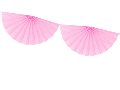 Pink Paper Fan Garland | Paper Decorations for Parties & Weddings Party Deco