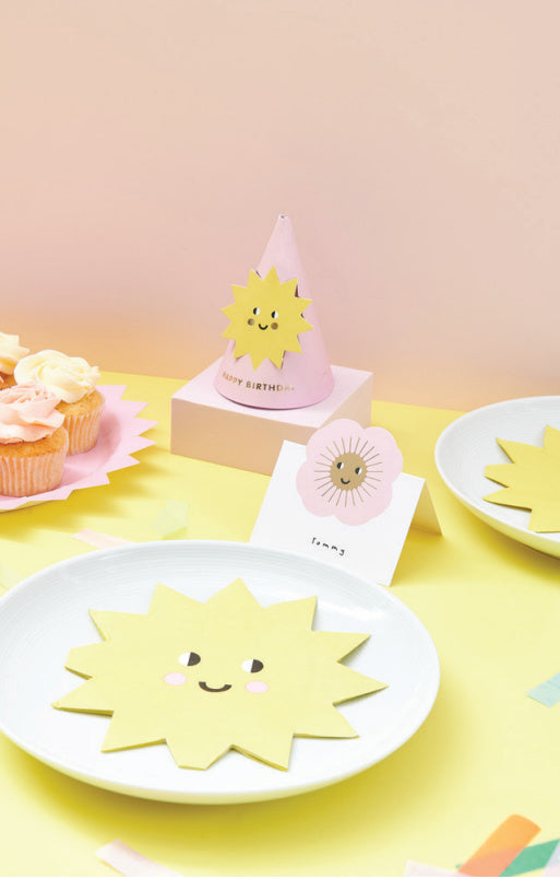Sunshine Shape Party Napkins | Summertime Party Supplies