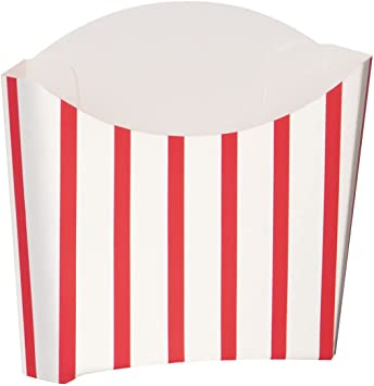 Red White Striped Snack Scoop (8 Pack)