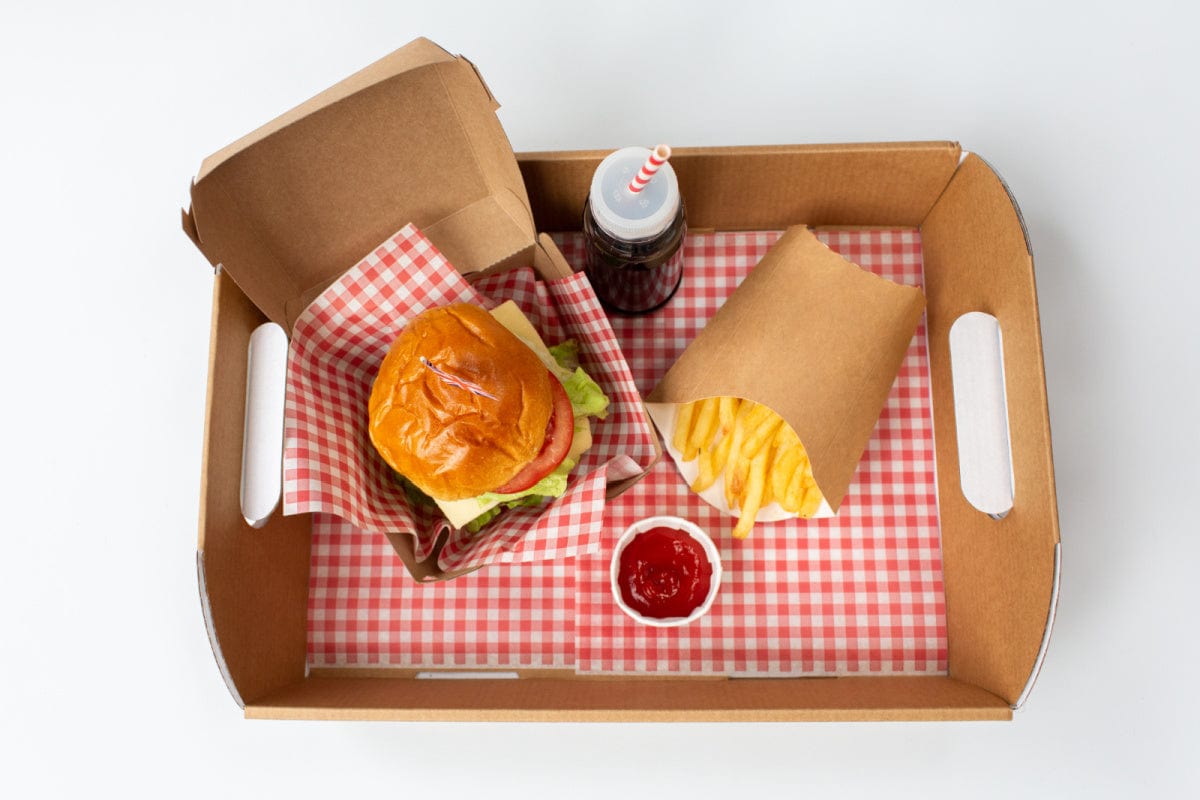Deli Food Wrap Paper | Red Greaseproof Food Wrap Pretty Little Party Shop