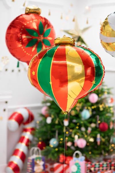 Christmas Bauble Balloon - Red Fantastic Christmas Balloons Party Deco