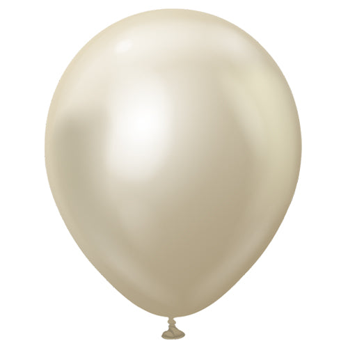 White Gold Chrome Balloon | Kalisan Mirror Balloons