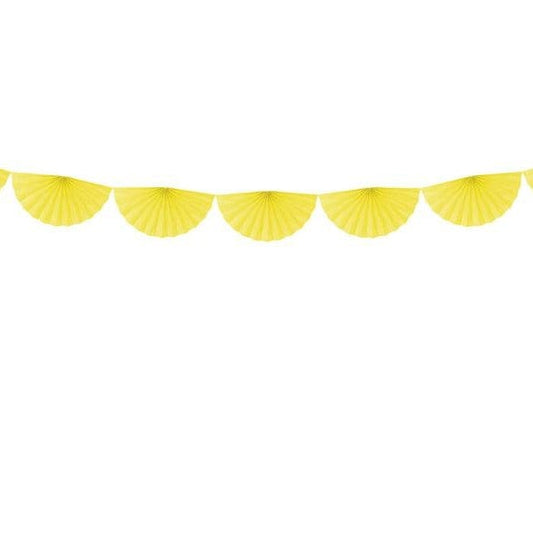 Yellow Paper Fan Garland | Paper Decorations for Parties & Weddings Party Deco