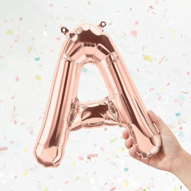 Rose Gold Balloon Letters | 16" Rose Gold Balloons | Online Balloonery Northstar
