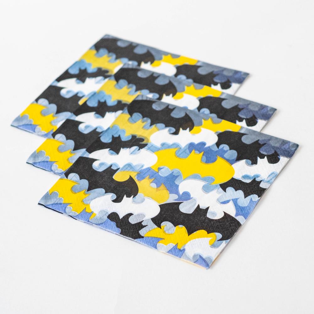 Batman Party Napkins | Superhero Paper Napkins | Party Ideas Unique