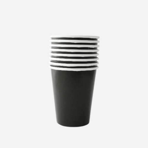 Black plastic online disposable cups