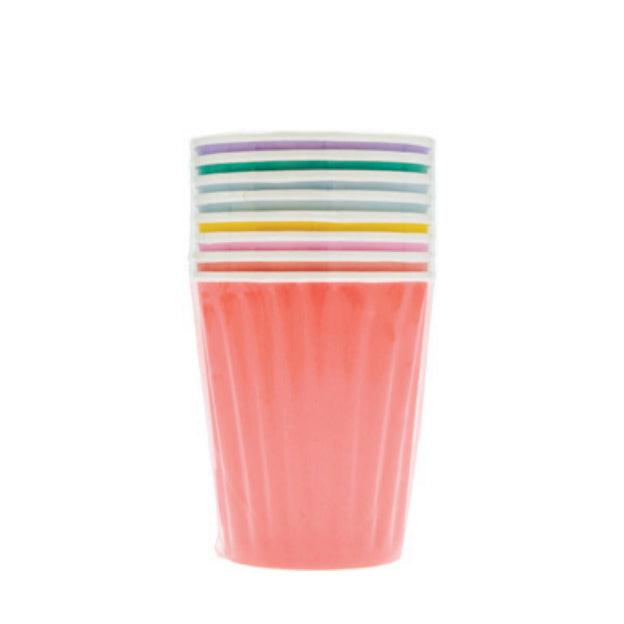 Bright Paper Cups set | Colourful Rainbow Cups | Rico