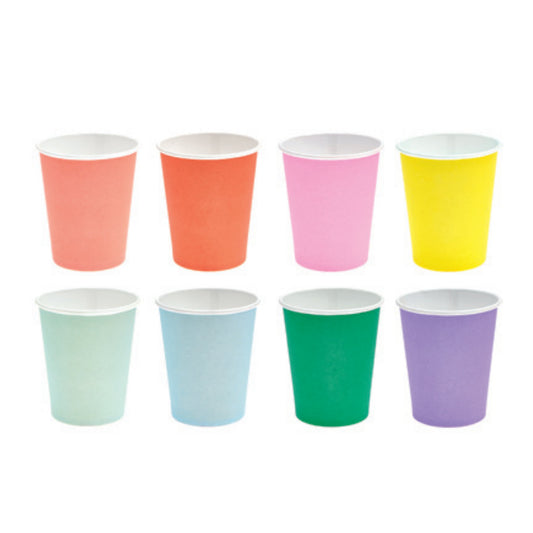 Bright Paper Cups set | Colourful Rainbow Cups | Rico