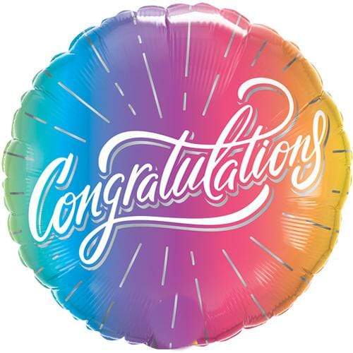 Congratulations Foil Balloon | Congratulations Helium Balloon UK Qualatex