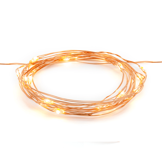Copper Wire Light String | Battery Lights Gift UK Party Deco
