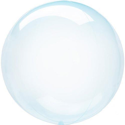 Crystal Clearz Transparent Balloon | Blue Clear Round  Event Balloons Amscan