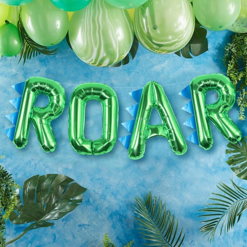 Dinosaur 'Roar' Balloons | Dinosaur Party Balloons & Decorations Ginger Ray