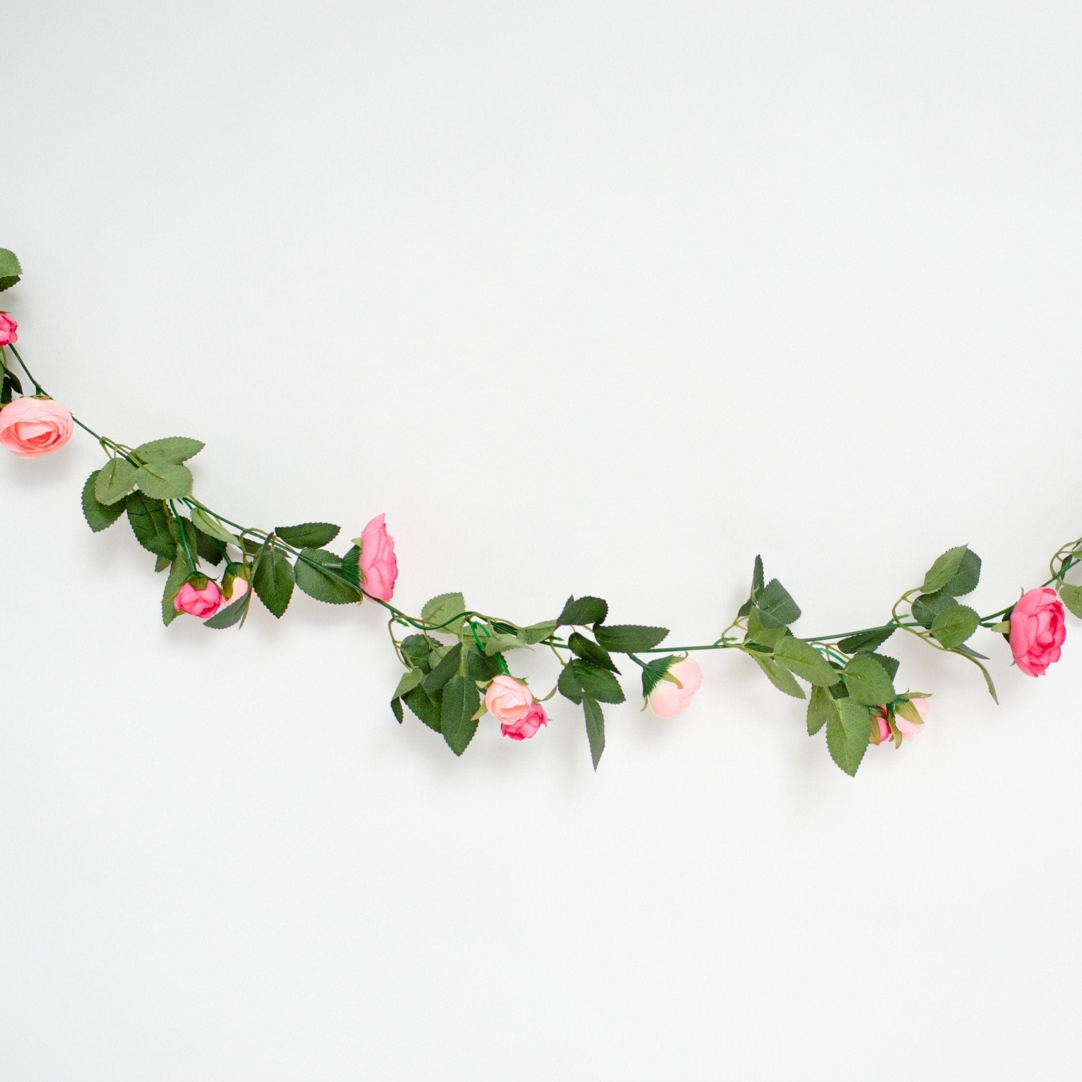Ginger Ray Artificial Pink Rose Garland Decoration