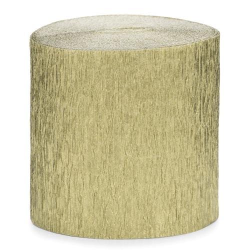Gold Crepe Paper Streamers | Party Streamers | Paper Party Decorations Party Deco