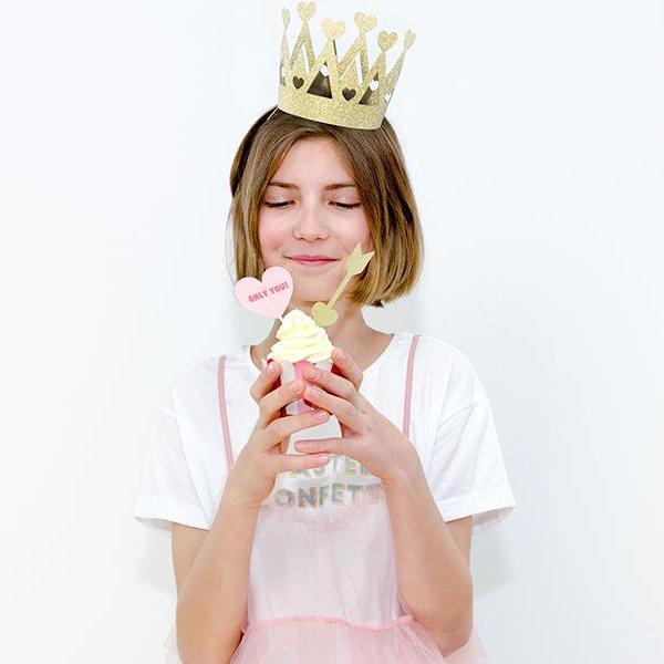 Gold Party Crown | Kids Party Hats | Princess Party Supplies UK Party Deco