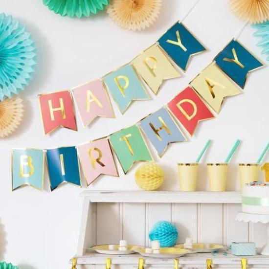 Happy Birthday Banner | Birthday Party Supplies UK Party Deco