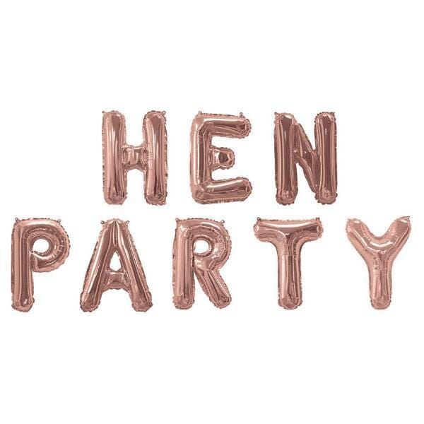 Hen Party Balloon Bunting | Hen Party Letter Balloons neviti