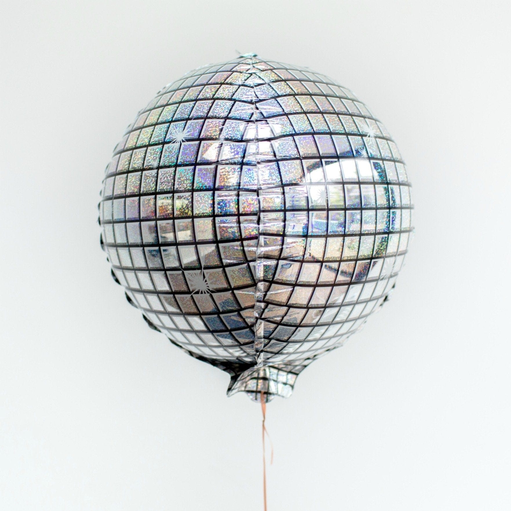 Disco Light Ball Helium Foil Balloon Multi or Silver