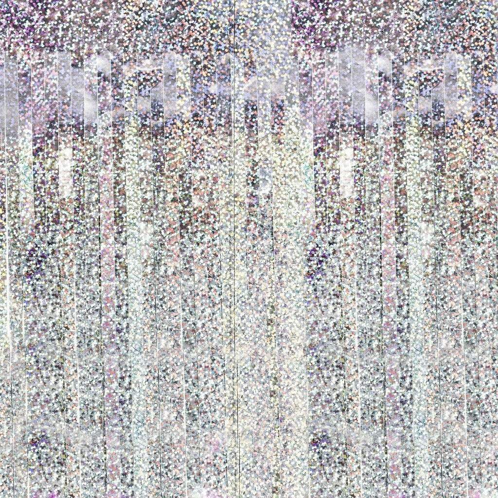 Holographic Metallic Party Curtain | Balloon Tassel Fringe Party Deco