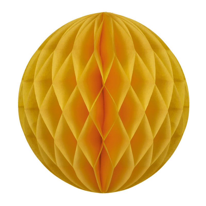 Mustard Yellow honeycomb balls | UKs Biggest Range of Paper Honeycomb Decorations