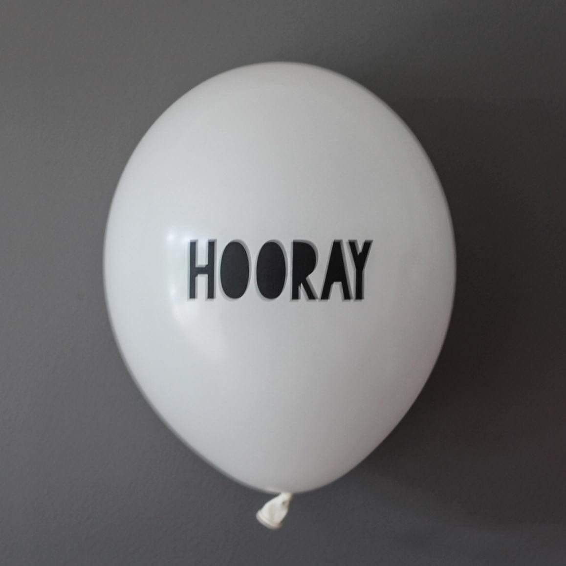 Hooray Balloons White | Boutique Balloons | Online Balloonery Pretty Little Party Shop