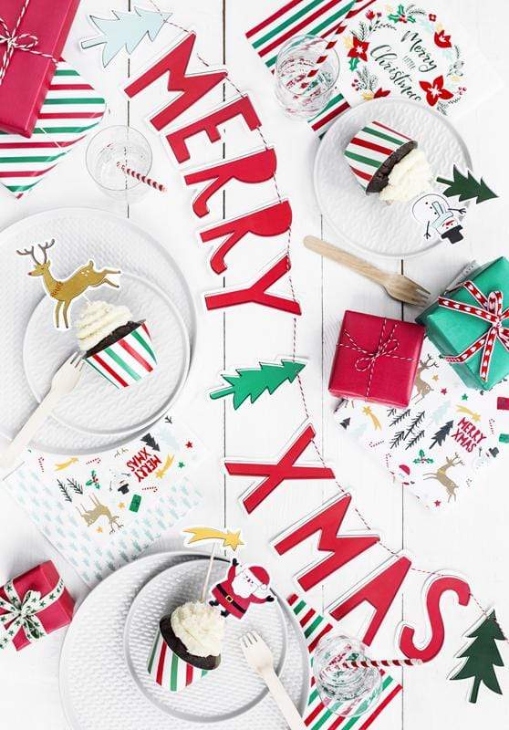 Scandi Christmas Garland | Stylish Christmas Decorations UK Party Deco
