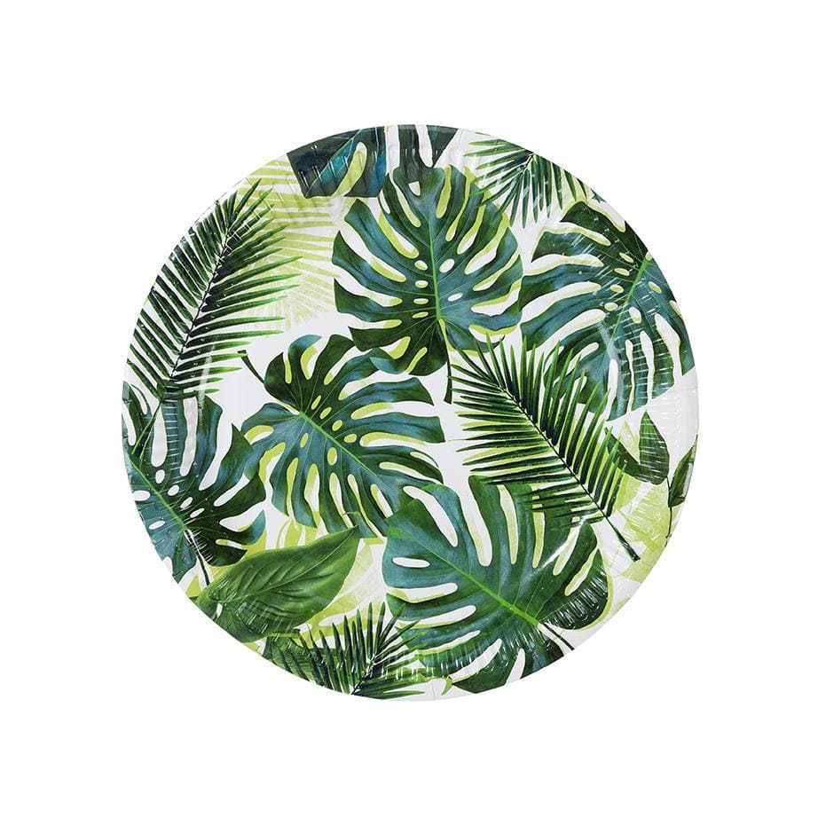 Jungle Palm Leaf Paper Plates | Tropical Partyware | Talking Tables UK Talking Tables