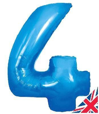 Large Balloon Numbers | Blue Foil Number Balloon 34" Unique