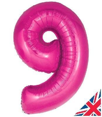 Large Foil Number Balloons | Pink Number Helium Balloons online Unique