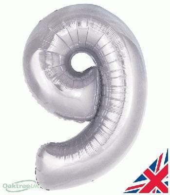 Large Foil Number Balloons | Silver Number Helium Balloons online Anagram