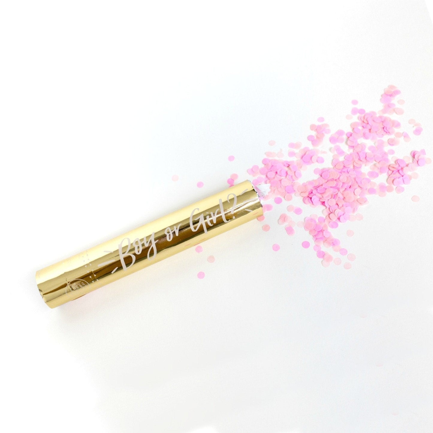 Gender Reveal Party | Confetti Cannon Pink | Baby Shower Ginger Ray