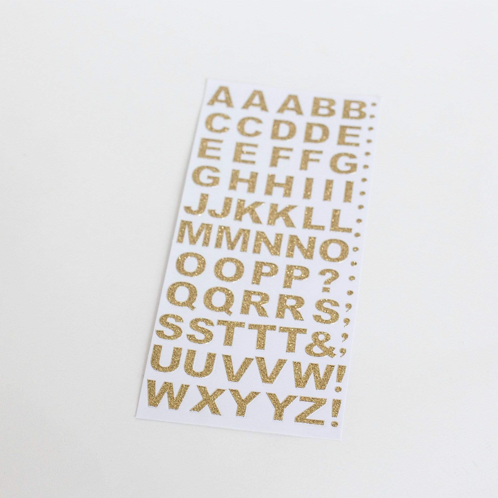 Gold Alphabet Letter Stickers Party Craft Pretty Little Party Shop