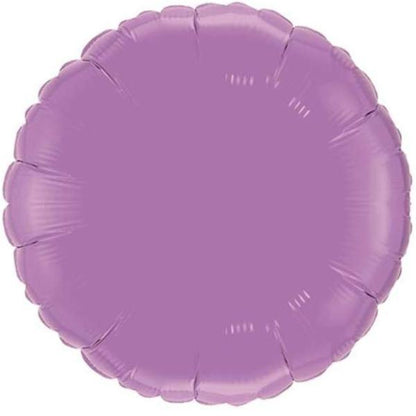 Lilac Round Foil Balloon | Helium Balloon | Online Balloonery Qualatex