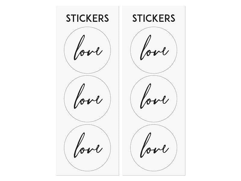 Wedding Favour Bags with Stickers | Simple Kraft Treat Bags Party Deco