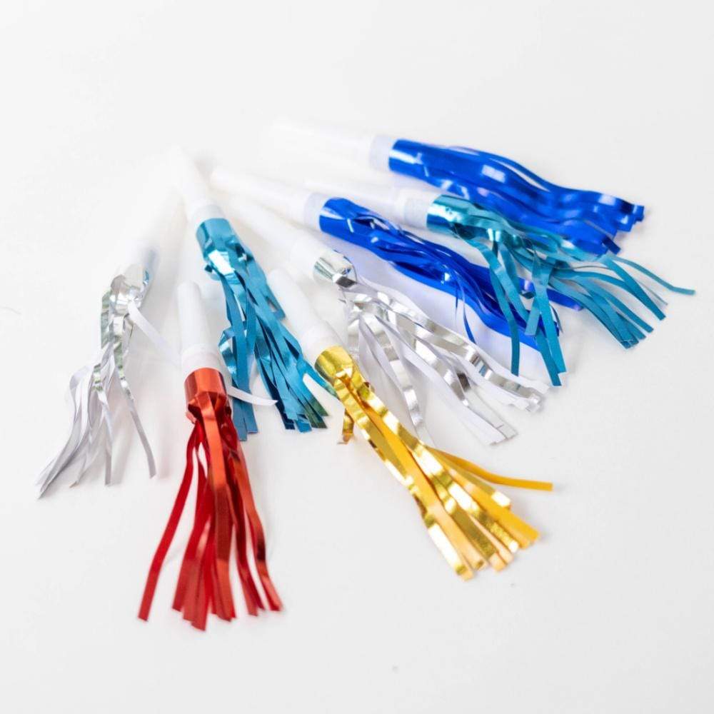 Metallic Fringed Party Blowers | Fun Party Noisemakers Unique