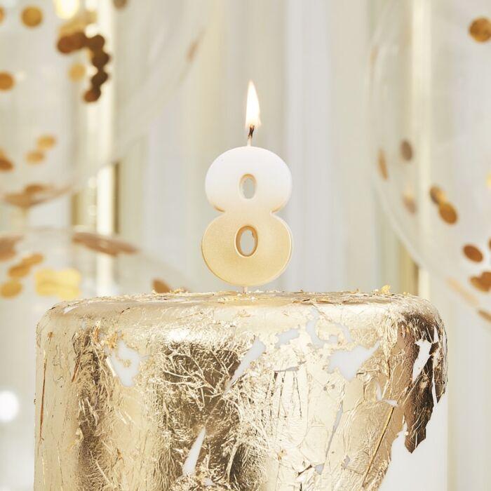 Milestone Birthday Candle | Number Candles Ginger Ray Ginger Ray