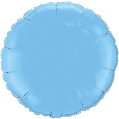 Pale Blue Round Foil Balloon | Helium Balloon | Online Balloonery Qualatex