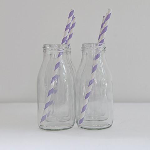 Lilac Striped Paper Straws | Pretty Little Party Shop UK Party Deco