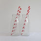 Red Paper Straws | Striped Paper Straws | Pretty Little Party Shop Party Deco