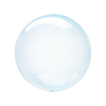 Blue Crystal Clearz Transparent Balloon | Clear Bubble Event Balloons Amscan